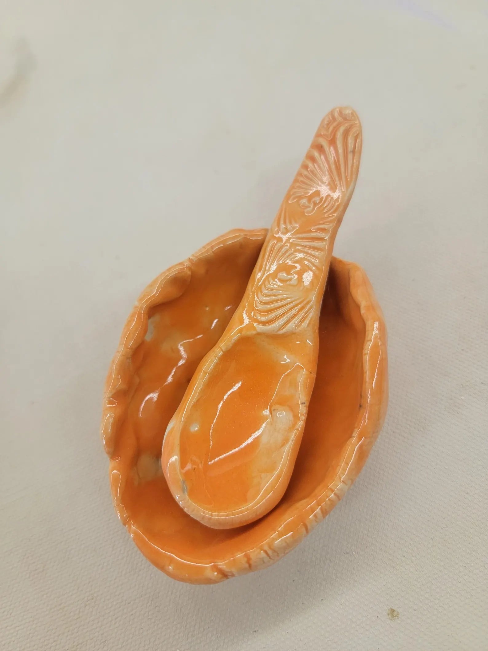 Pinch Pot & Matching Spoon