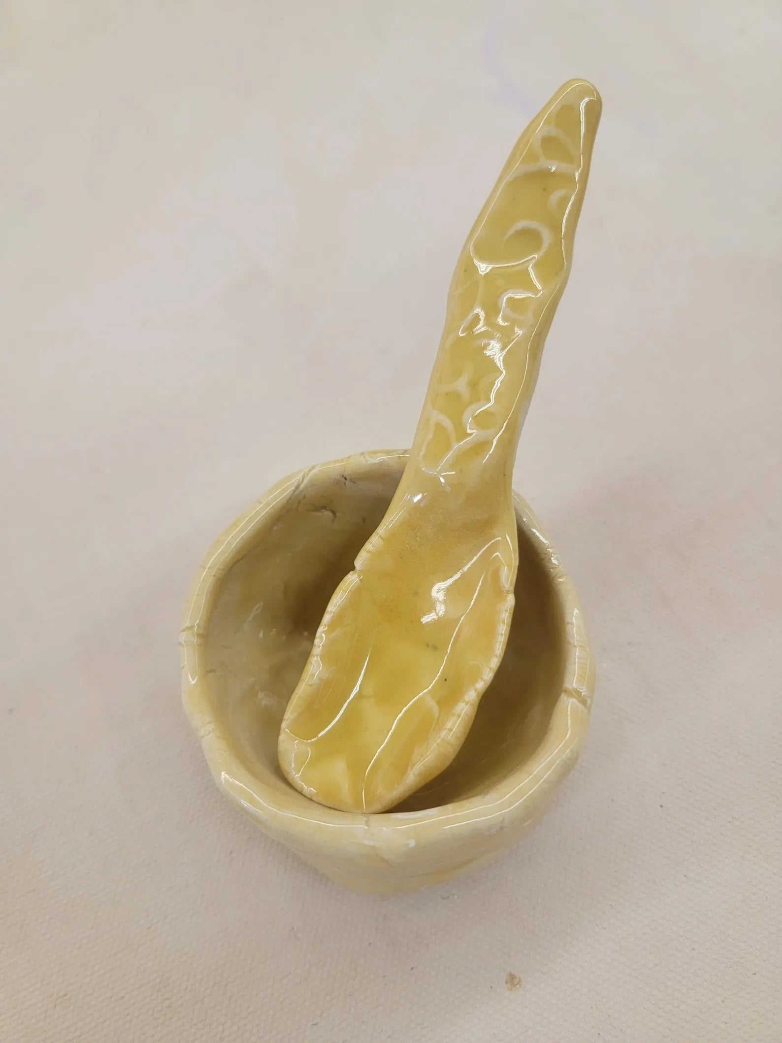 Pinch Pot & Matching Spoon