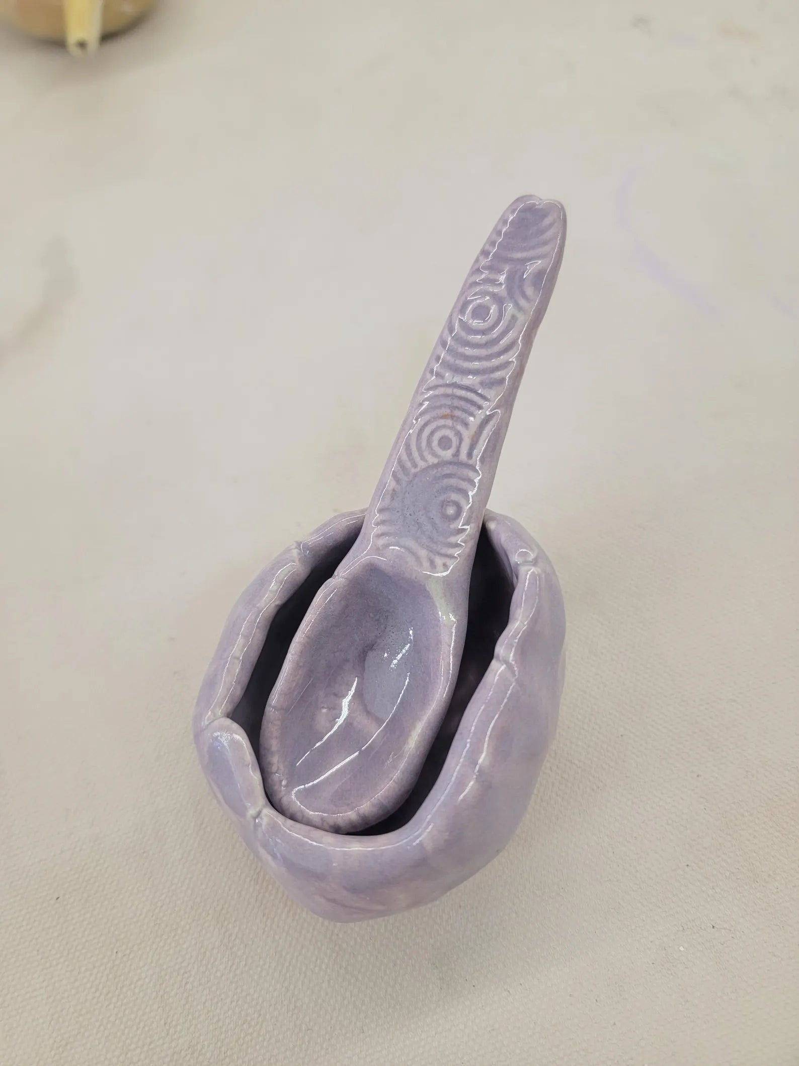 Pinch Pot & Matching Spoon