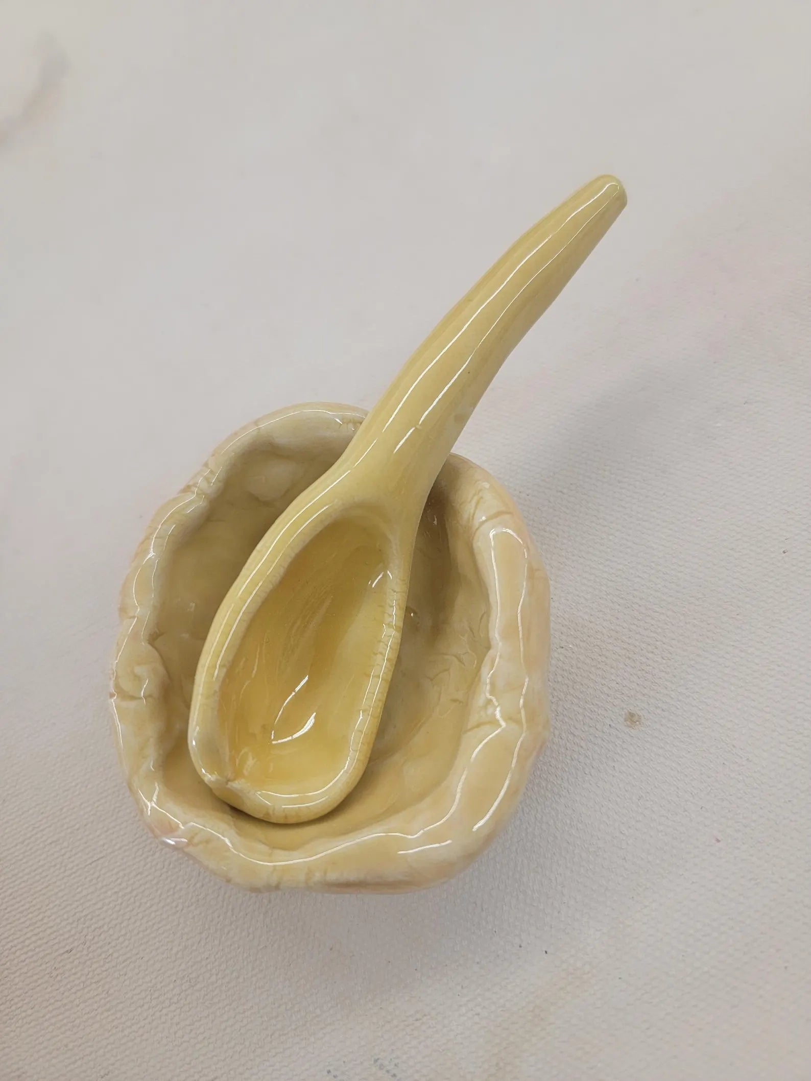 Pinch Pot & Matching Spoon