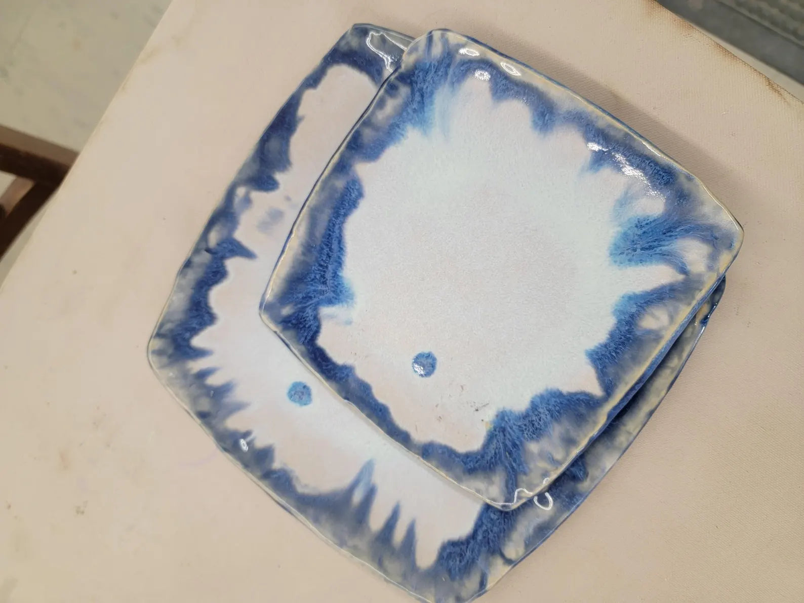 Handmade Hors d'eouvres Plates (Square)